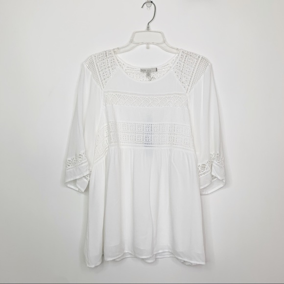 daniel rainn levana crochet detail top